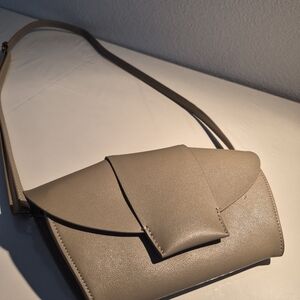 Anthropologie Elegant Tan Crossbody Bag